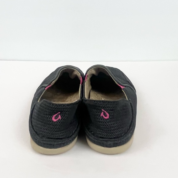 Olukai Waialua Mesh Black Gray Convertible Heel Womens Shoes Size 6 - Picture 5 of 11